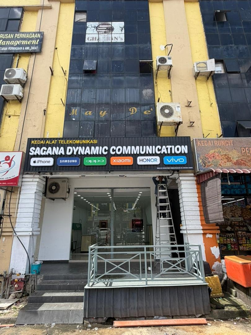 Signboard- 3D lettering aluminium box up with LED light