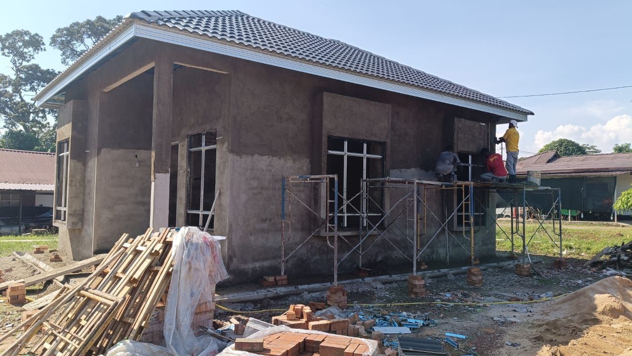 Single-Storey House Construction Project & Exterior Wall Rendering Works 【Senawang Seremban Negeri Sembilan】