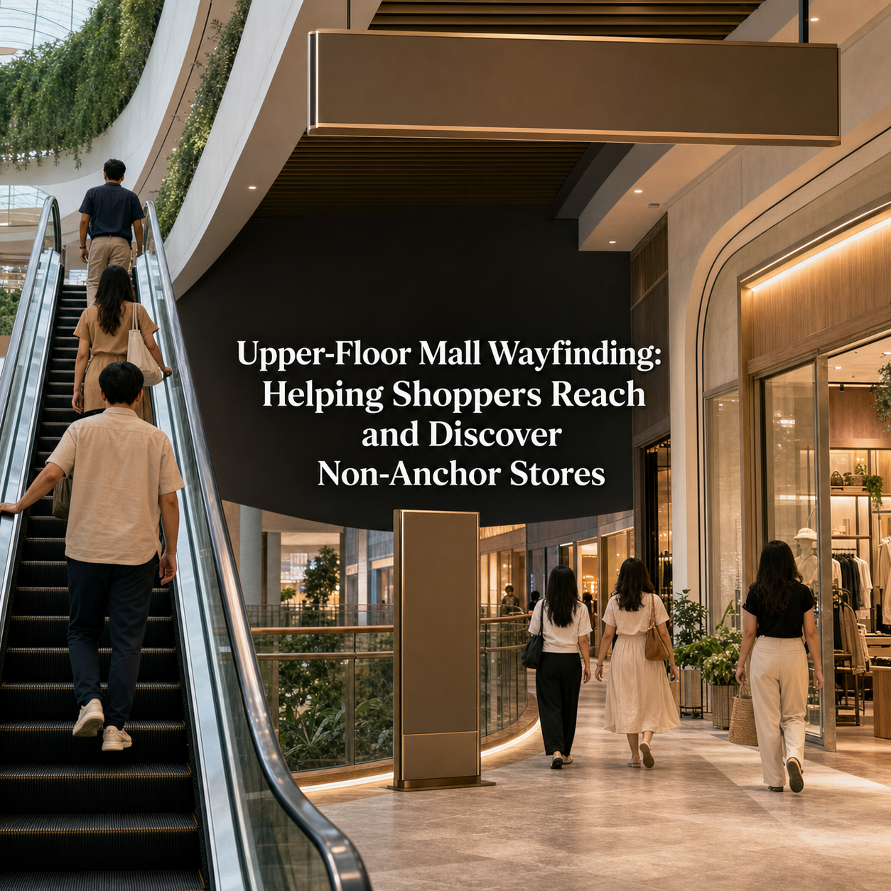 Upper-Floor Mall Wayfinding: Helping Shoppers Reach and Discover Non-Anchor Stores