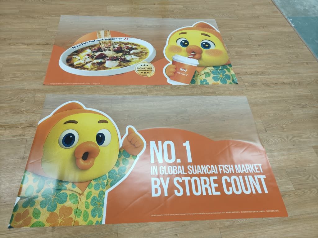 Print Window Clear Sticker for Restaurant at  Rawang, Selangor | Glass Sticker Printing | Glass Door Sticker | Window Advertising | F&B Branding