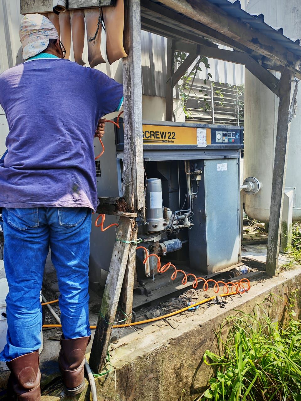 Full Service 1 unit Screw Air Compressor 