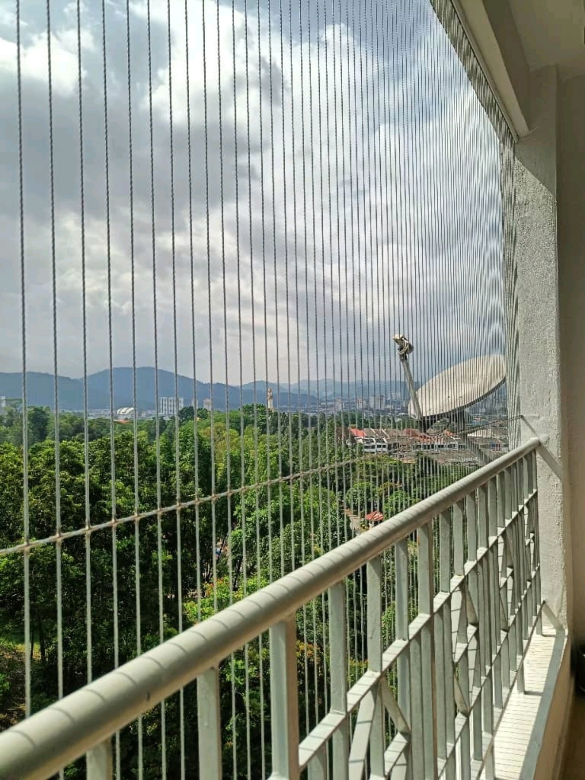 Invisible cable grille done at Menara Manjalara