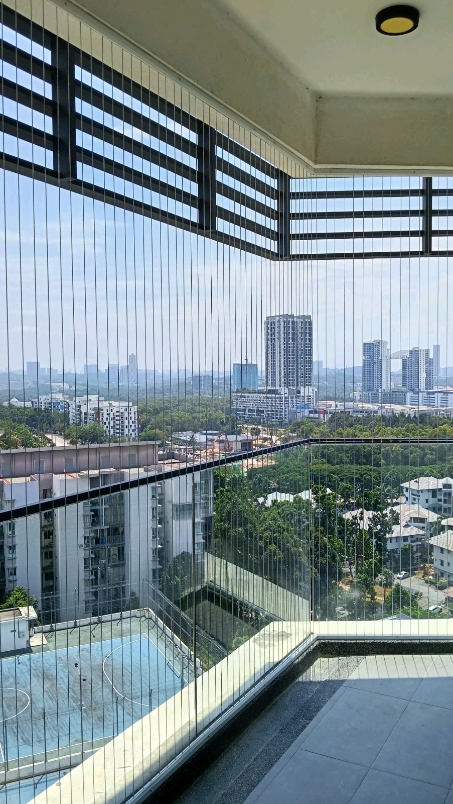 Invisible cable grille done Crystal Serin Cyberjaya