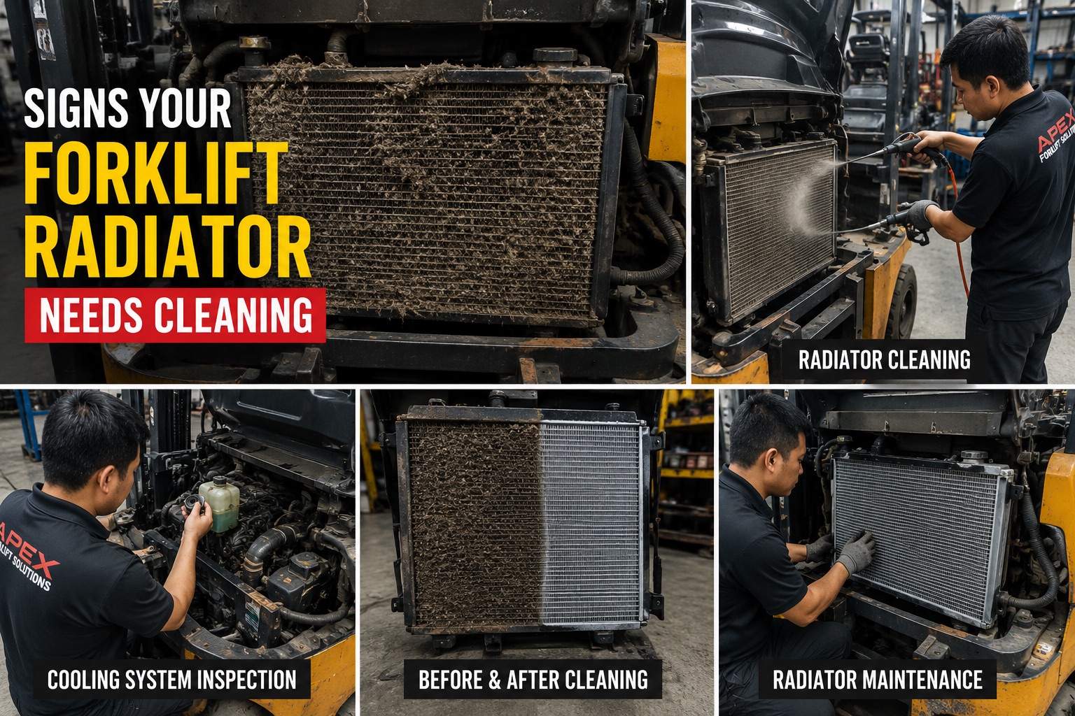 Signs Your Forklift Radiator Needs Cleaning