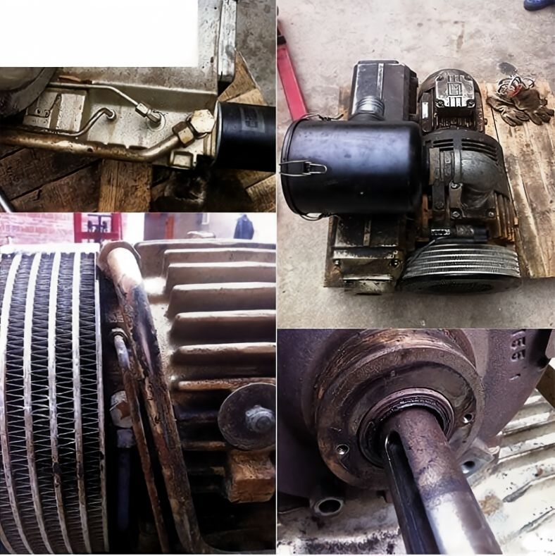 Busch RA00202D Rotary Vane Vacuum Pump: Troubleshooting Smoke, Disassembly, Repair, and Maintenance