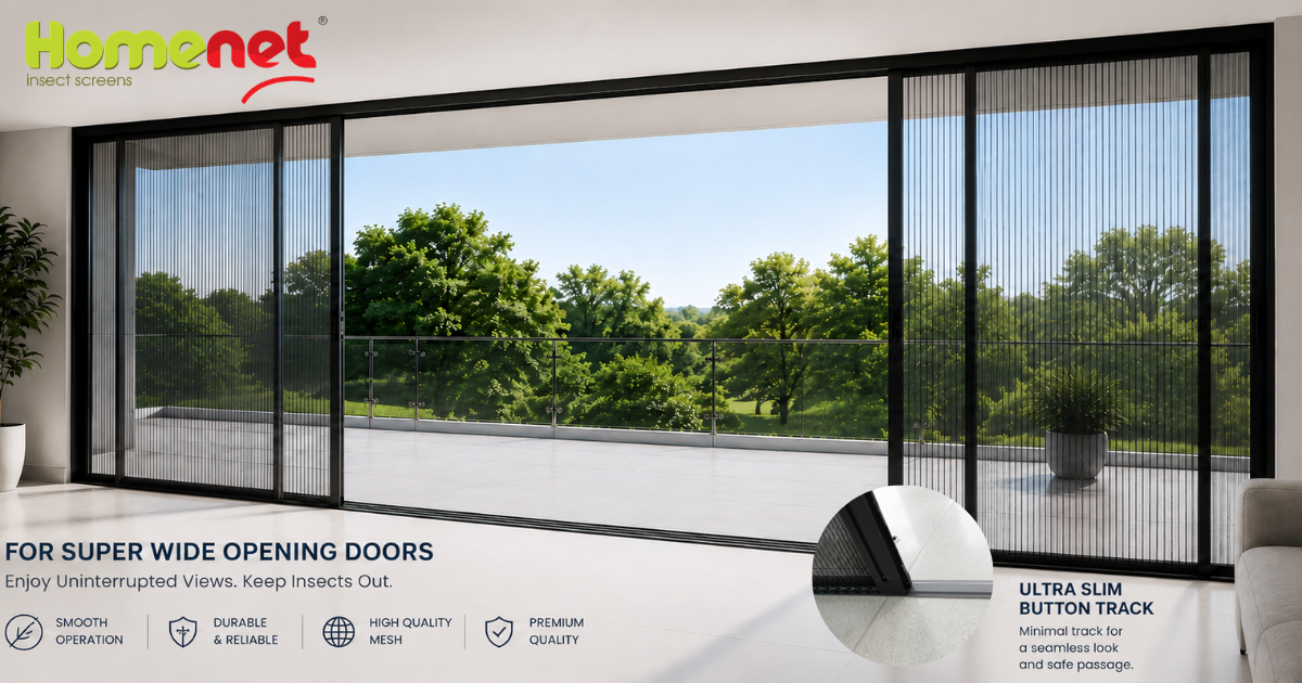 What’s the Best Insect Screen for Large Sliding or Folding Doors?