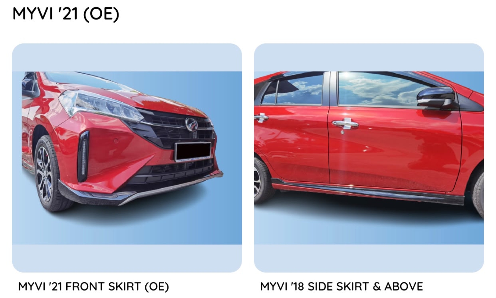Myvi 21 Oem Bodykit