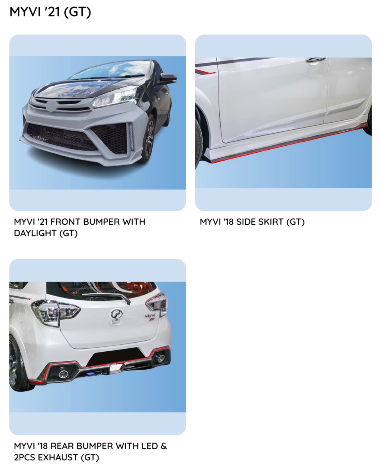 Myvi 21 GT Bodykit