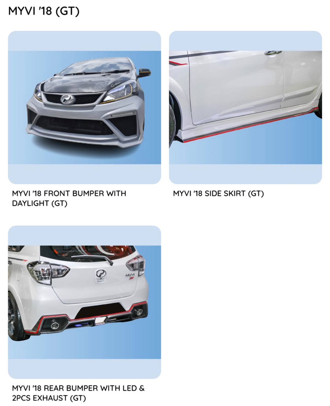 Myvi 18 GT Bodykit