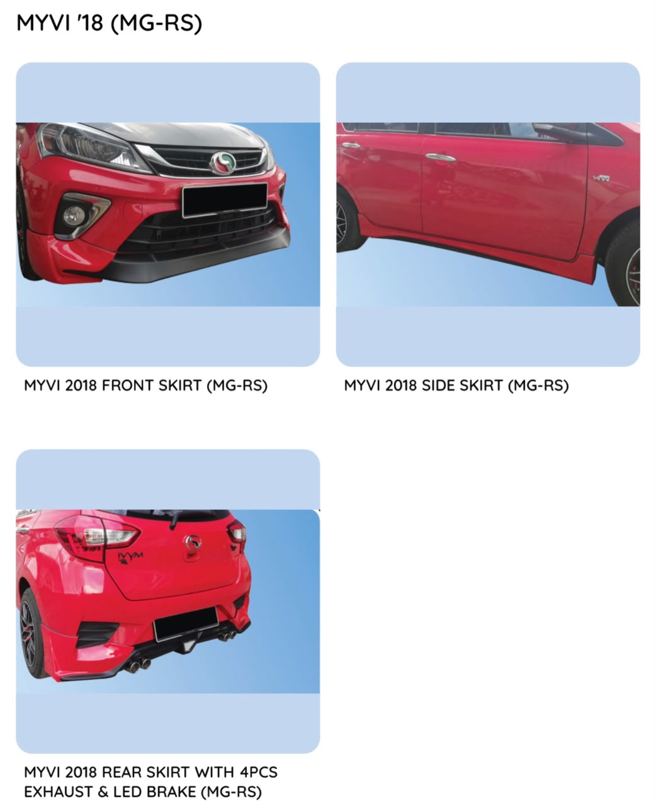 Myvi 18 Mugen RS Bodykit