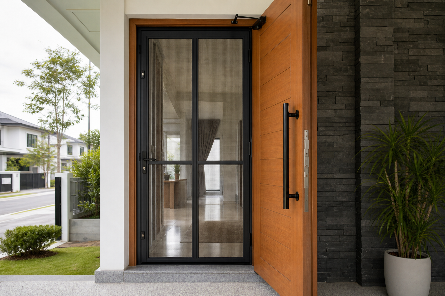 Main Door Security Mesh in Selangor for Safer Ventilation at Home