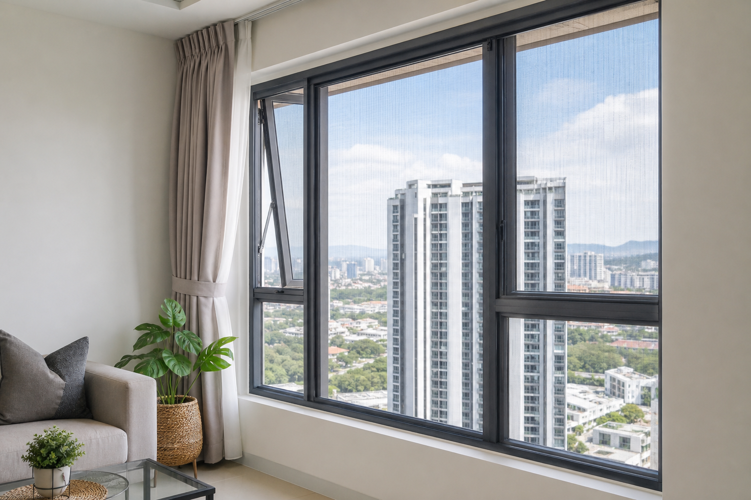 Condo Window Insect Screen in Selangor for High-Rise Ventilation Without Mosquitoes