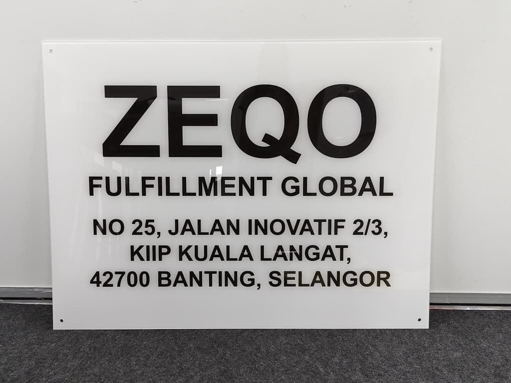 Print Acrylic Signage for Office at Banting, Selangor | Custom Acrylic Signboard | Office Logo Wall | Reception Area Display | Corporate Branding Signage | Signboard Printing