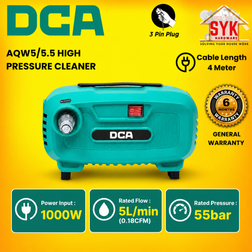 SYK DCA High Pressure Cleaner AQW5/5.5 Electric Pressure Washer Machine Mesin Cuci Lantai Water Jet Murah