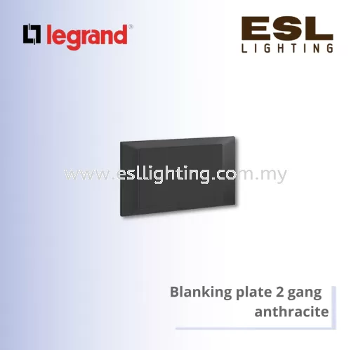 Legrand Belanko™Blanking plate 2 gang   anthracite