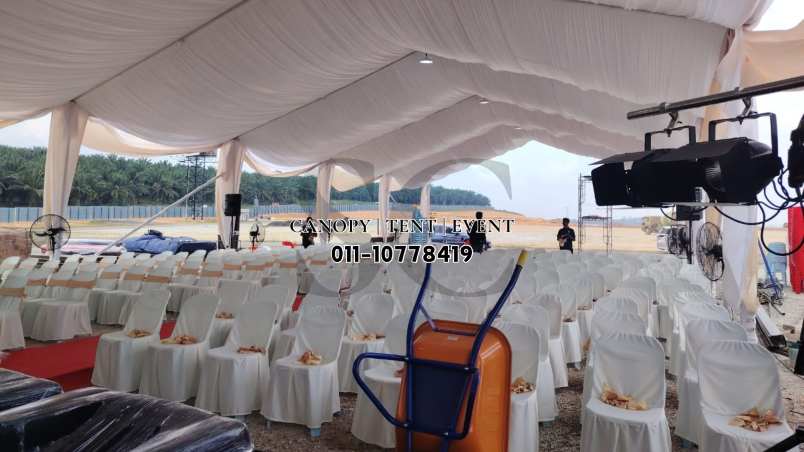 PVC Chairs with Covers & Ribbons 