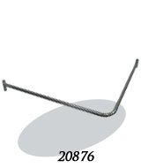 526002 - L FITTING ROOM ROD (CHROME)