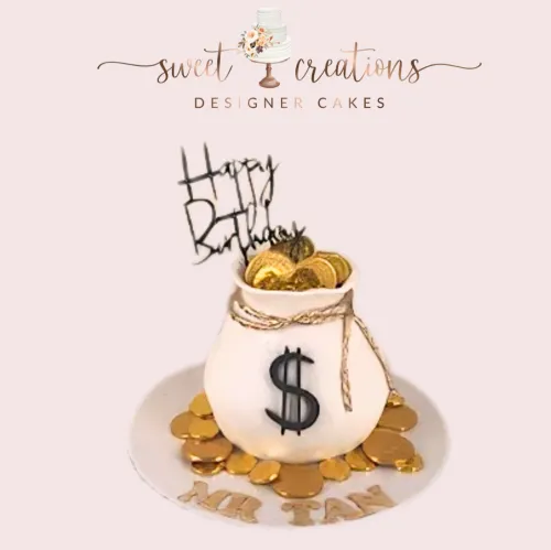 6"｜Money Pot ｜For Him ｜Fondant cake