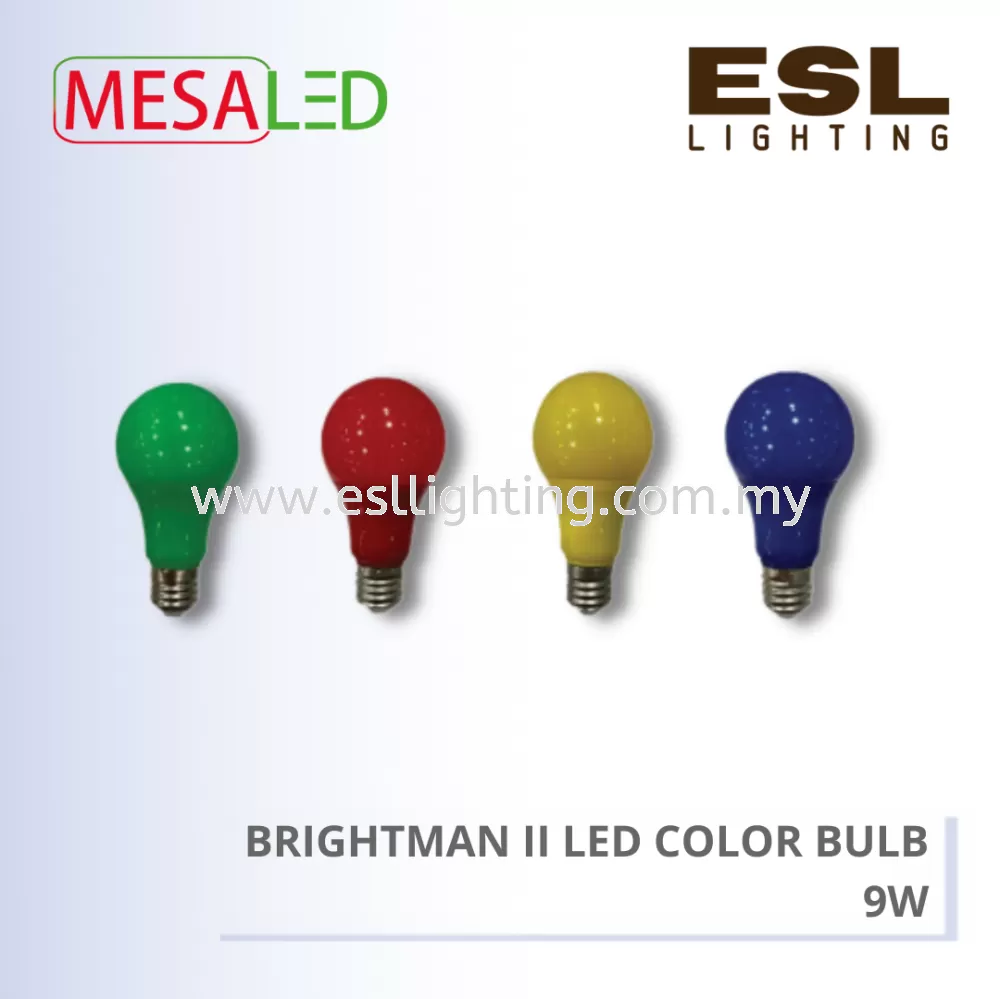 MESALED BRIGHTMAN II LED COLOR BULB E27 9W - LSLE1293-BM2
