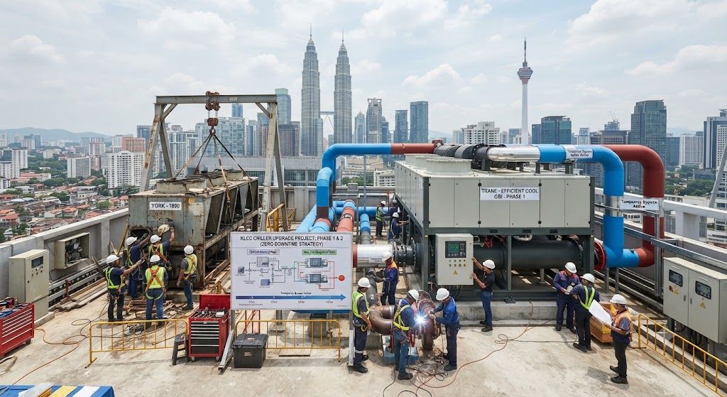 Phased chiller upgrading zero downtime Kuala Lumpur
