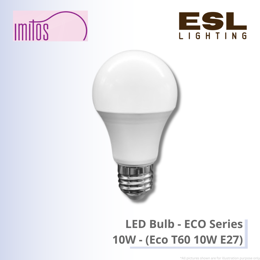 IMITOS LED Bulb (ECO Series) 10W - Eco T60 10W E27 [SIRIM]