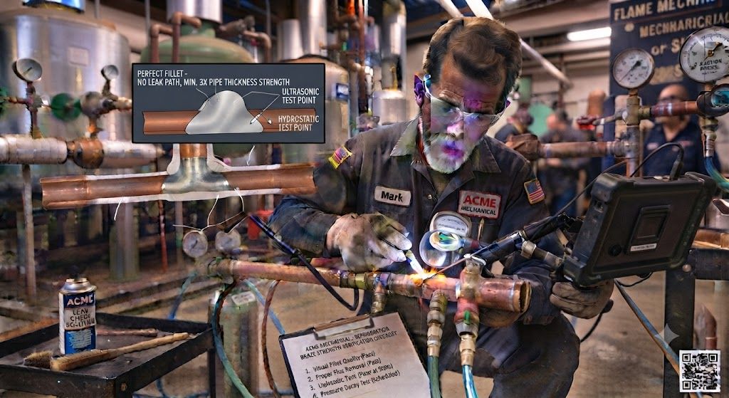 refrigeration pipe brazing joint strength standards