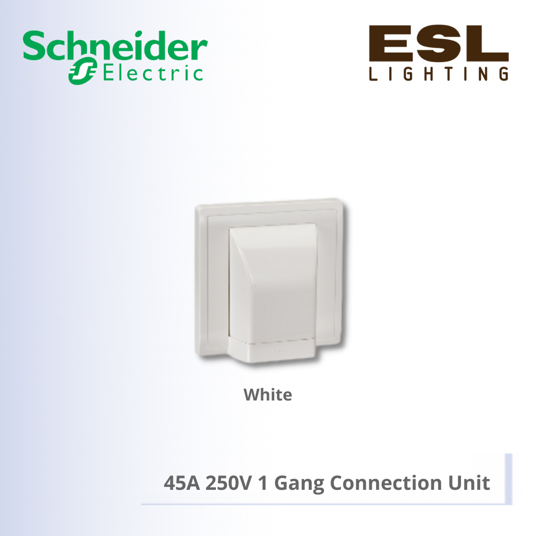 [DISCONTINUE] SCHNEIDER Pieno 45A 250V 1 Gang Connection Unit - E82554_WE_G11