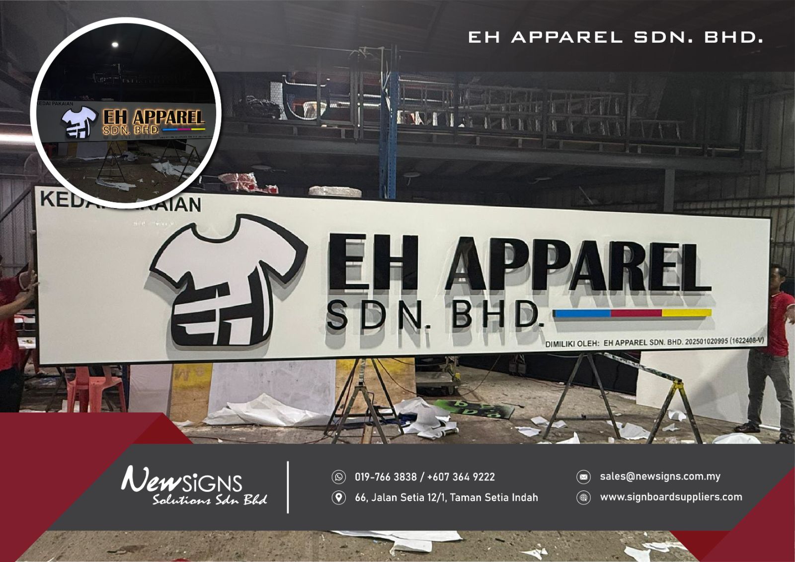 EH APPAREL SDN. BHD. - Acp Base with Front Lit And Back Lit