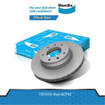 Bendix Front DISC ROTOR (1 SET)  Toyota Vios NCP42 2003 - 2006 (BR9403)