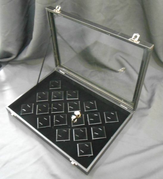 541052 -RING TRAY w COVER 24X35CM (DIAMOND)  Jewelry Tray JEWELRY DISPLAYS Singapore Supplier, Supply, Manufacturer | Nikorex Display (S) Pte. Ltd.