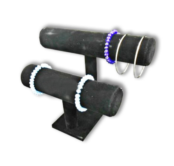 542502BK - BANGLE STAND 2 LAYER (BLACK) Bangle Display JEWELRY DISPLAYS Singapore Supplier, Supply, Manufacturer | Nikorex Display (S) Pte. Ltd.