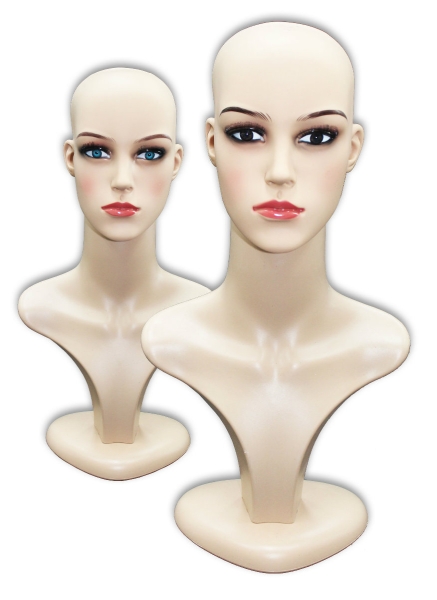 493003 C FEMALE PLASTIC HEAD (T2) SKIN Head Mannequin MANNEQUINS Singapore Supplier, Supply, Manufacturer | Nikorex Display (S) Pte. Ltd.