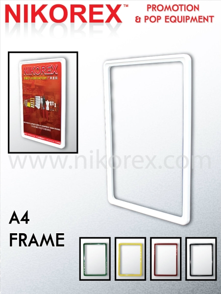 654051-654058 POP FRAME A4 POP CLIP & FRAME POP CLIPS & STANDS Singapore Supplier, Supply, Manufacturer | Nikorex Display (S) Pte. Ltd.