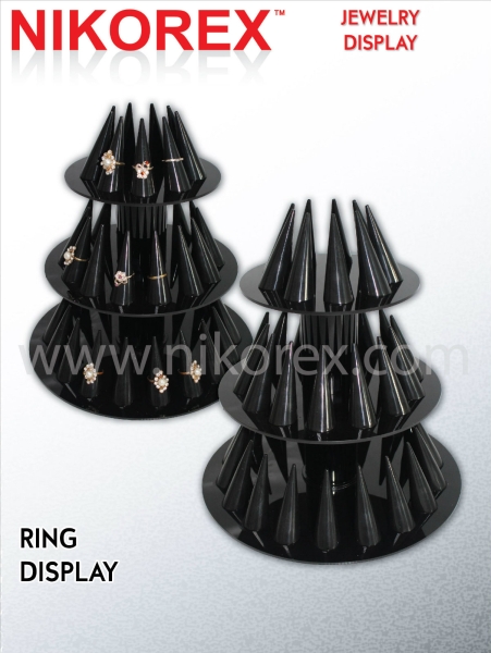 550101 -3L RING DISPLAY STAND Ring Display JEWELRY DISPLAYS Singapore Supplier, Supply, Manufacturer | Nikorex Display (S) Pte. Ltd.