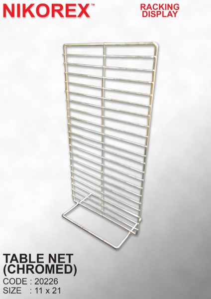 20226-TABLE NET-11;quot;X21;quot;(6MM)CHROMED Net Rack Display COUNTER DISPLAY RACKS Singapore Supplier, Supply, Manufacturer | Nikorex Display (S) Pte. Ltd.