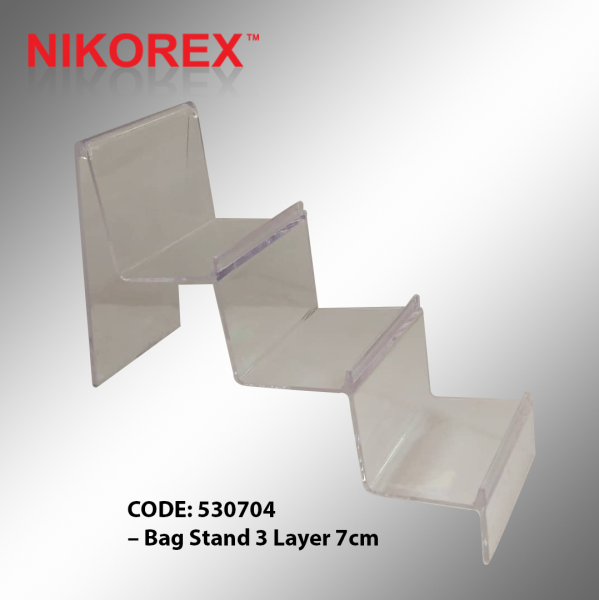 530704 C Bag Stand 3 Layer 7cm Bag Stand COUNTER DISPLAY RACKS Singapore Supplier, Supply, Manufacturer | Nikorex Display (S) Pte. Ltd.