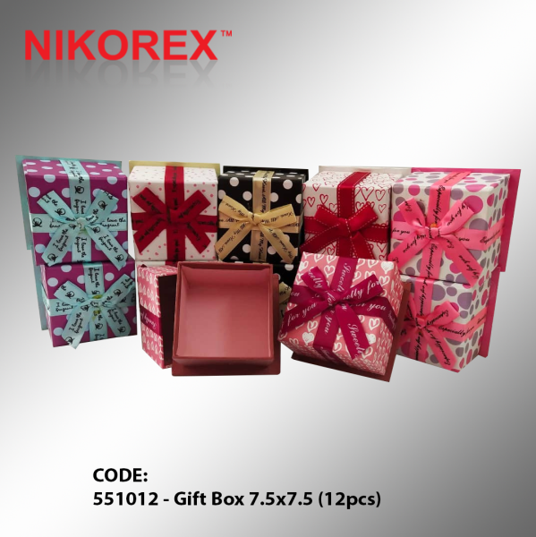 551012 - Gift Box 7.5x7.5 (12pcs) Box JEWELRY DISPLAYS Singapore Supplier, Supply, Manufacturer | Nikorex Display (S) Pte. Ltd.