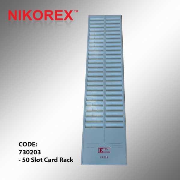 730203 - 50 Slot Card Rack OFFICE EQUIPMENT Singapore Supplier, Supply, Manufacturer | Nikorex Display (S) Pte. Ltd.