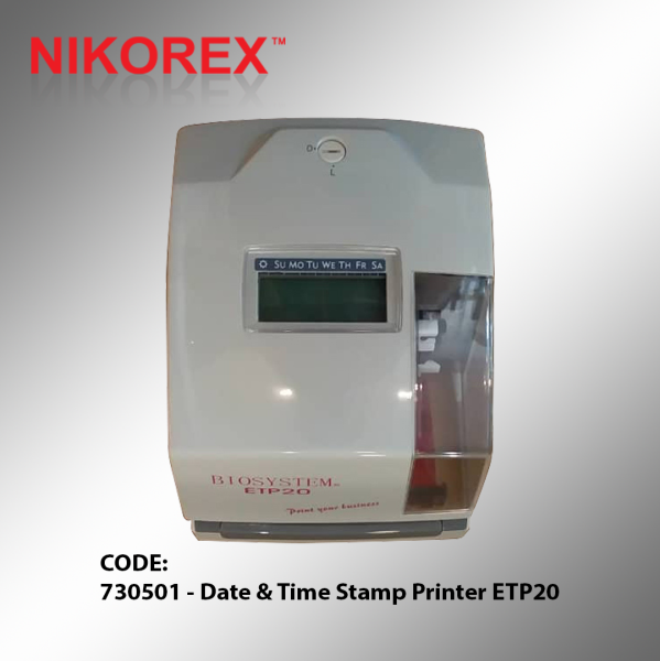 730501 - Date & Time Stamp Printer ETP20 OFFICE EQUIPMENT Singapore Supplier, Supply, Manufacturer | Nikorex Display (S) Pte. Ltd.