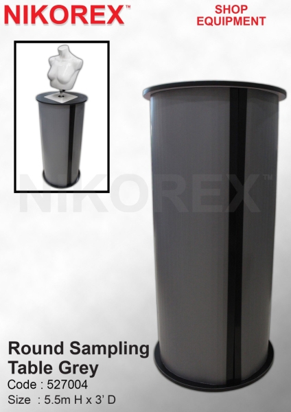 527004 - SAMPLING TABLE ROUND SHAPE PROMOTION EQUIPMENTS Singapore Supplier, Supply, Manufacturer | Nikorex Display (S) Pte. Ltd.