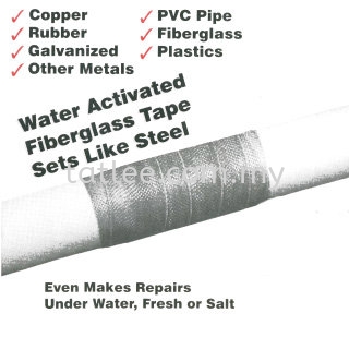 Resin coated fibreglass cloth Pipe Repair Bandage Malaysia Supplier | Tatlee Engineering & Trading (JB) Sdn Bhd