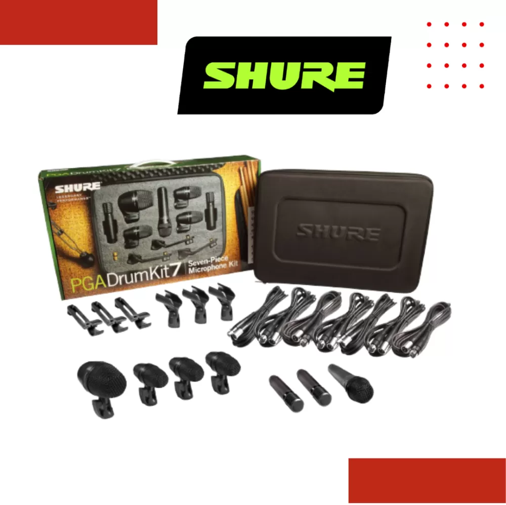 Shure PGADRUMKIT7 7-piece Drum Microphone Kit