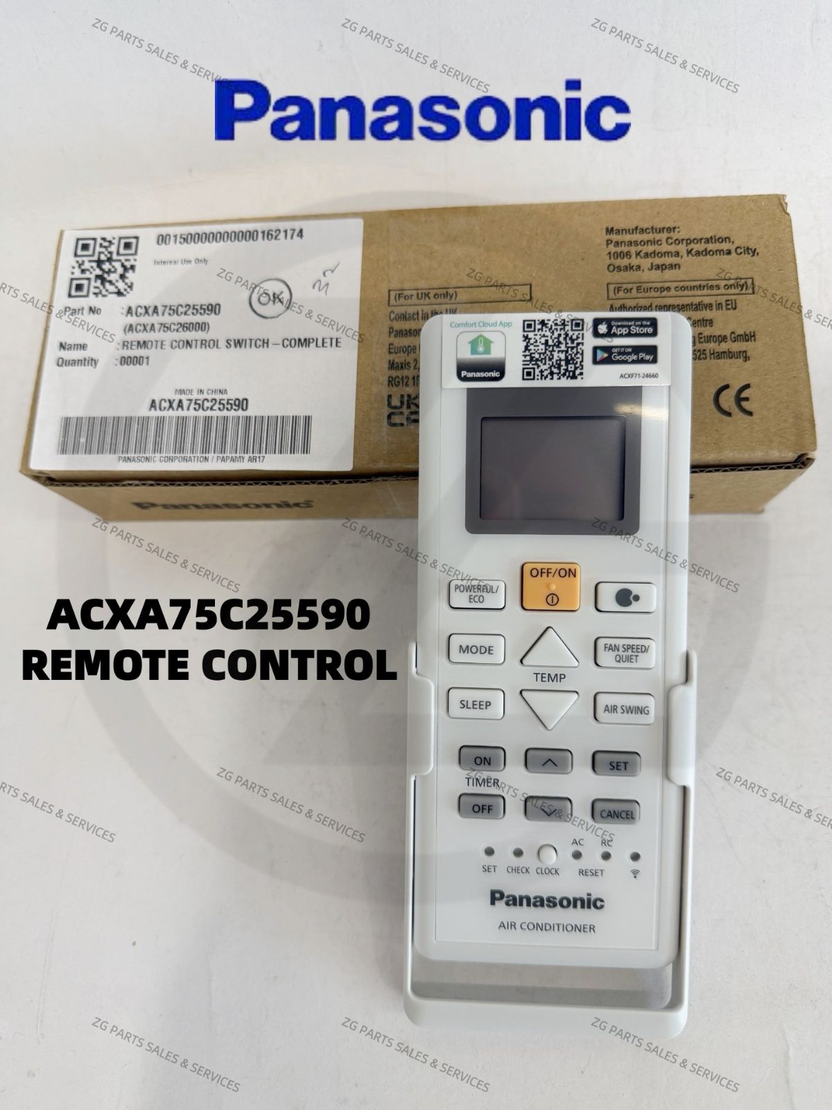 ACXA75C25590 PANASONIC REMOTE CONTROL