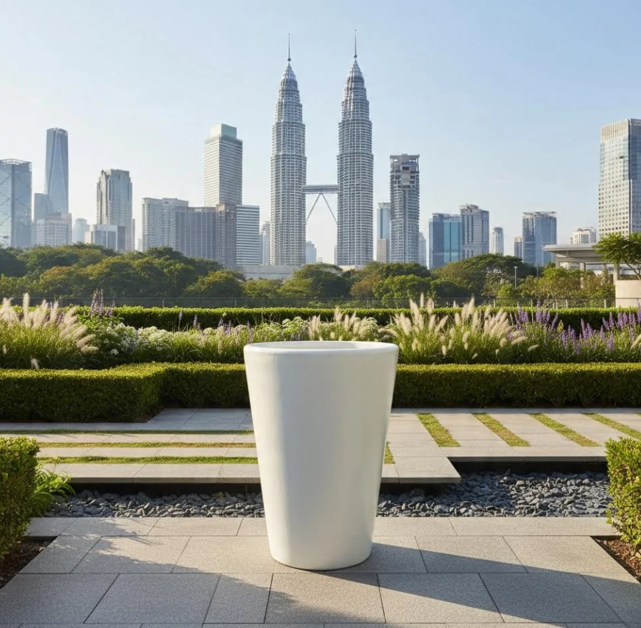 FRP Fiberglass Pot PC1247-17088 Home Decoration Fiberglass Floor-Standing Large Vase Hotel Shopping Mall Modern Soft Decoration Oblique Cylindrical Flower Ornaments 家居装饰玻璃钢落地大花瓶酒店商场现代软装饰斜圆柱花摆件 Hiasan Rumah Pasu Besar Berdiri Lantai Gentian Kaca Hotel Pusat Beli-Belah Hiasan Lembut Moden Hiasan Bunga Silinder Serong