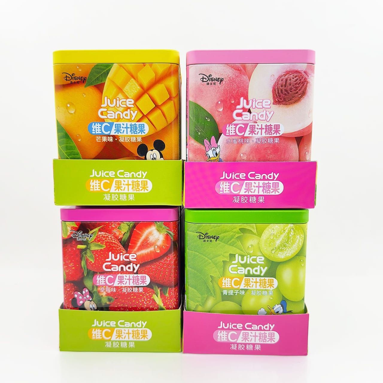 [铁盒]滨崎迪士尼果汁软糖铁 [TIN]DISNEY JUICE CANDY 105G[6UNIT/TRAY][8TRAY/CTN]