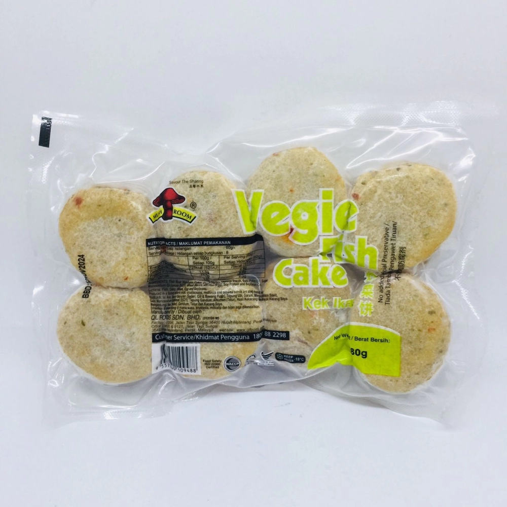 Mushroom Vegie Fish Cake蘑菇牌炸菜餅480g