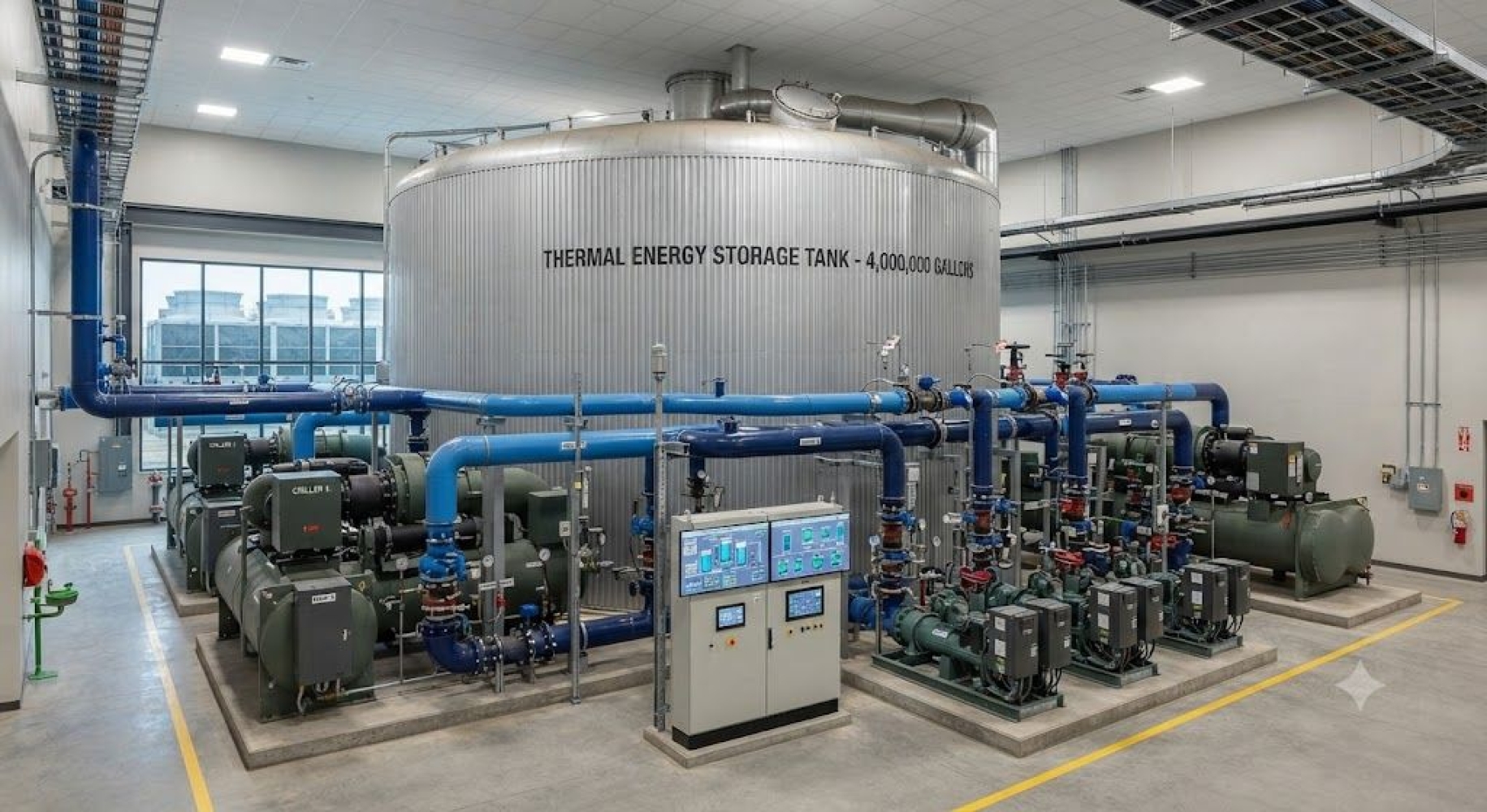 Chilled water system thermal energy storage (TES) design