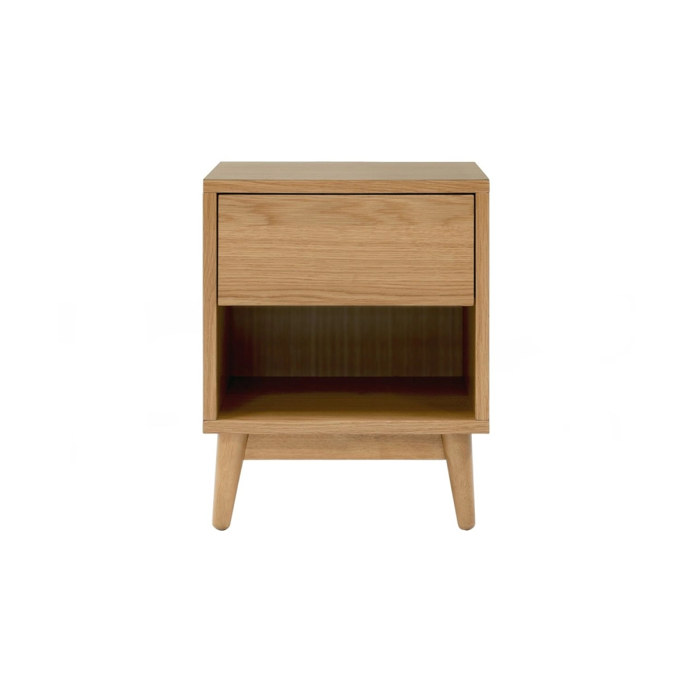 Tendri Bed Side Table (With Drawer) - Natural