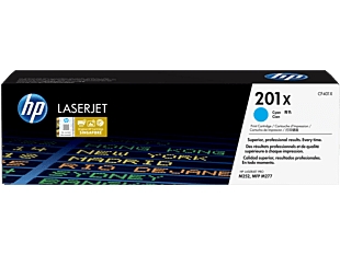 HP 201X High Yield Cyan Original LaserJet Toner Cartridge CF401X