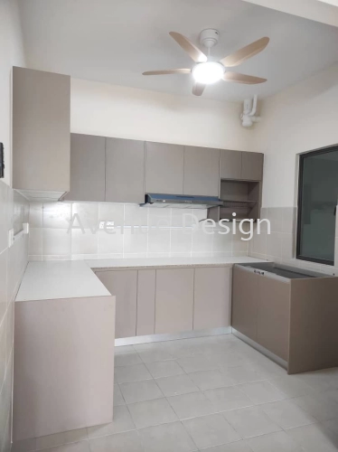 Kitchen Cabinet Work At Seruling Apartment Klang